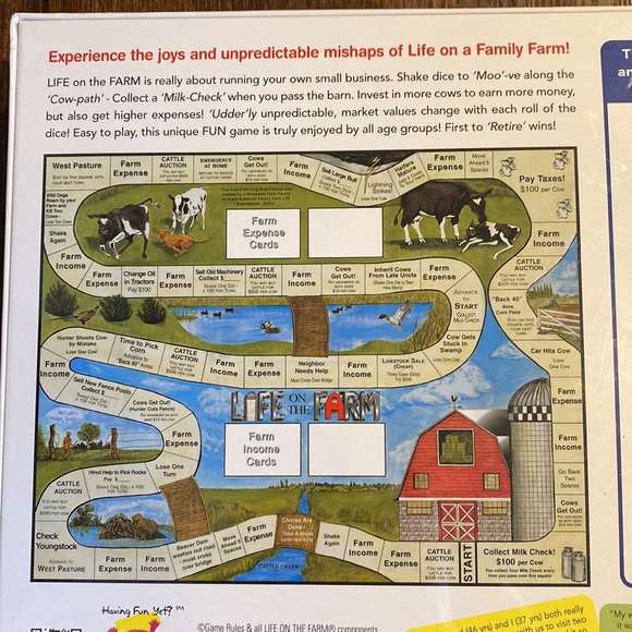 Collectible-Life on the Farm Board Game-Award Winning Game-New in Box! - Picture 10 of 13